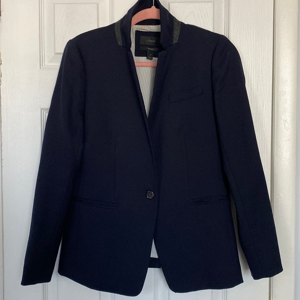 J.Crew Regent Blazer, Navy size 4.